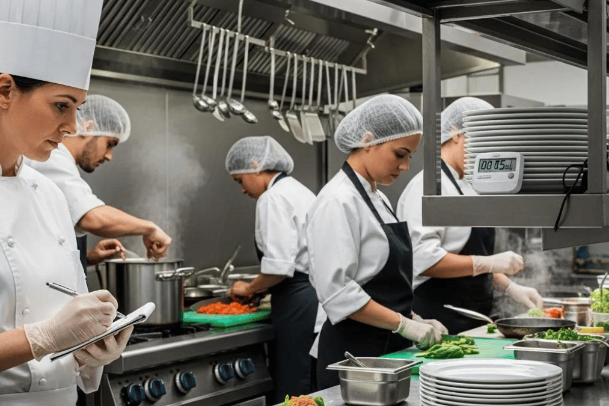 Monitoring meal preparation and service to maintain high standards