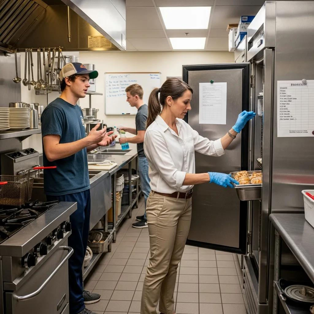 During food safety inspections